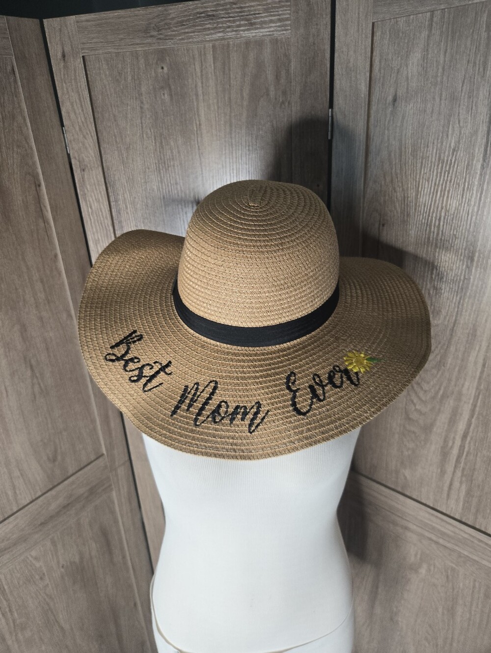 Best Mom Ever hatstraw sun hatwide brim hatmom giftsummer Beach accessories